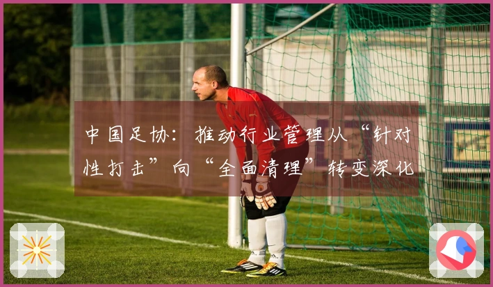 中国足协：推动行业管理从“针对性打击”向“全面清理”转变深化